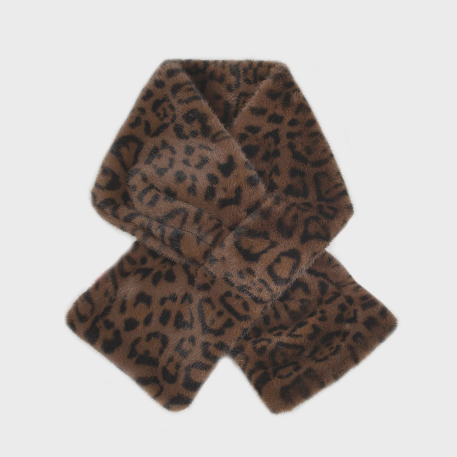 Women&#39;s Faux Fur Pull-Through Scarf - Animal