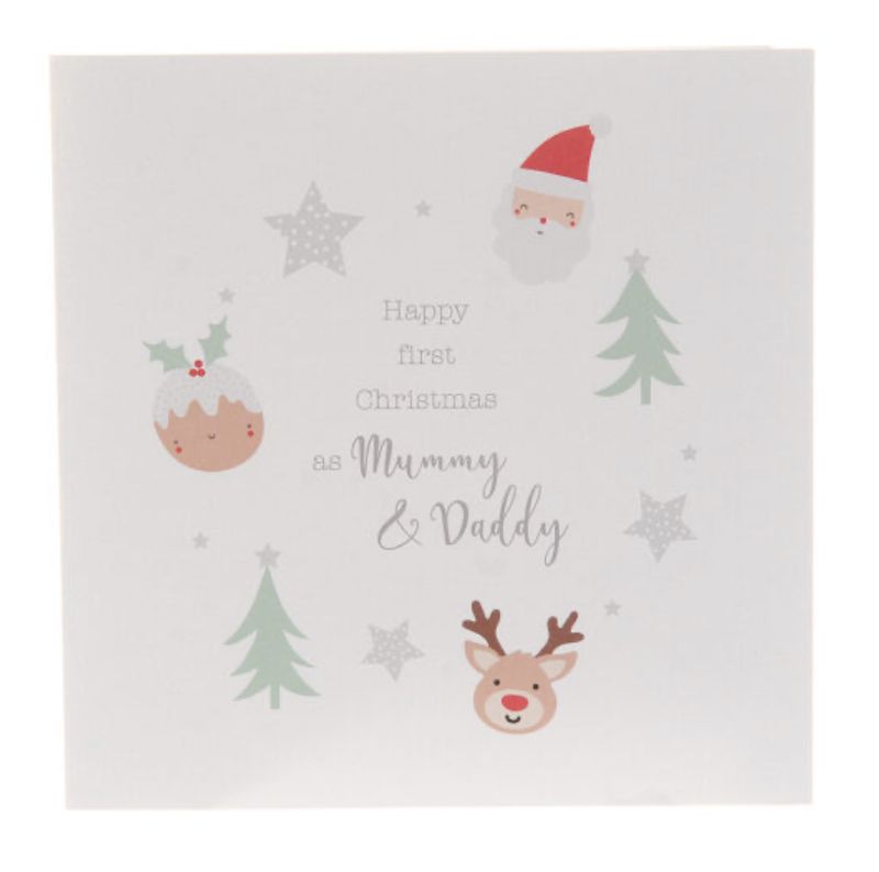 Happy First Christmas as Mummy and Daddy Greeting Card