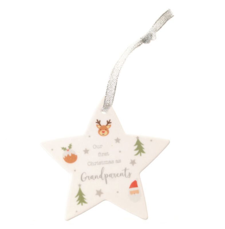 Our First Christmas as Grandparents Star Hanger