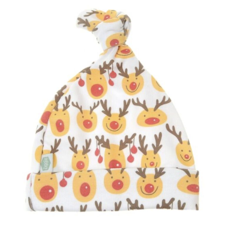 Christmas Reindeer Knotted Hat