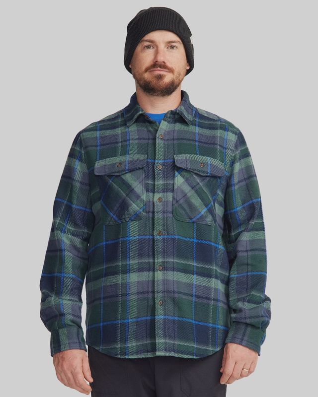 Men&#39;s Huntly Long Sleeve Shirt - Hut Plaid