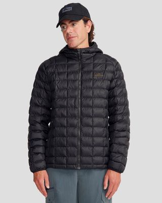 Men's Heli Insulated Hooded Jacket - Black Stingray