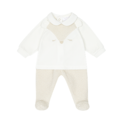 Ivory &amp; Beige Fox Top &amp; Bottoms DBI25207