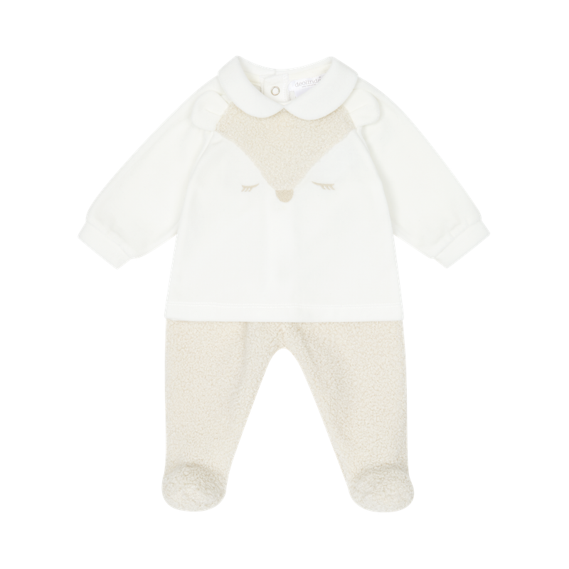 Ivory &amp; Beige Fox Top &amp; Bottoms DBI25207