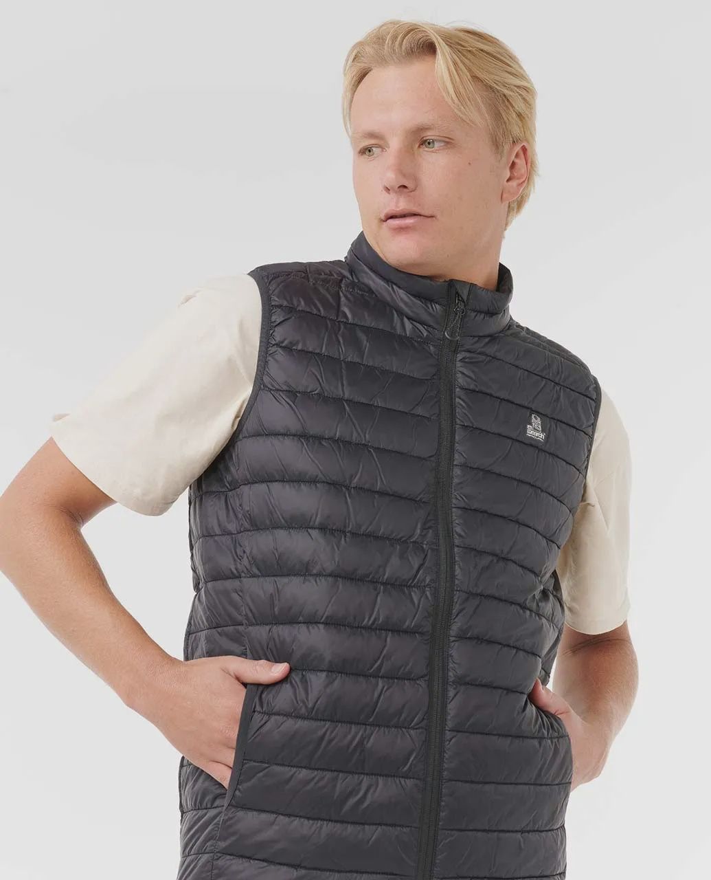 Anti-Series Search Puffer Vest - Black