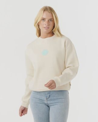 Icons Of Surf Relaxed Crew Fleece - Shell