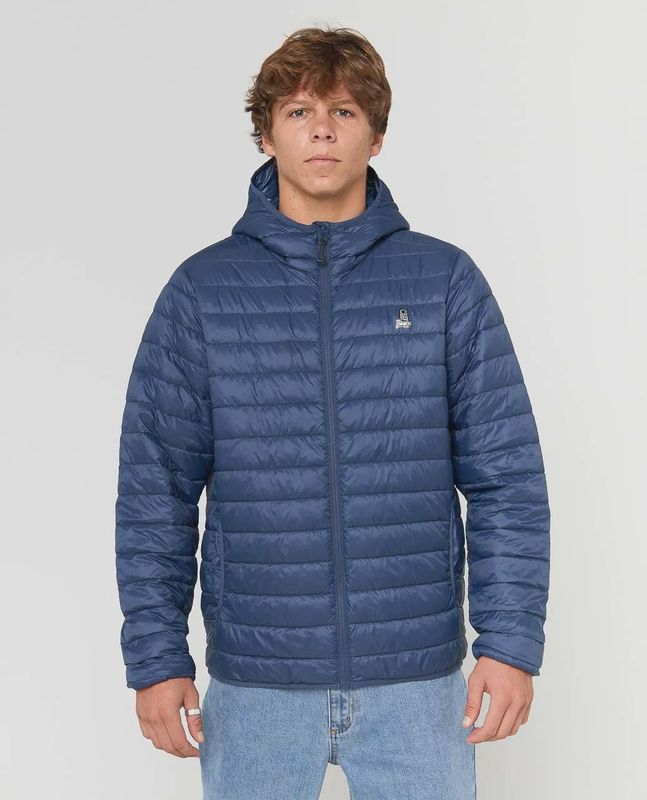 Anti Series Search Zip Crew Fleece - Light Navy