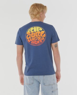 Wettie Passage Icon Tee - Light Navy