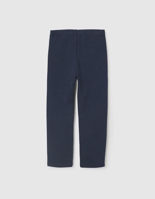 Ruffled Leggings for Girls - Dark Blue