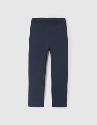 Ruffled Leggings for Girls - Dark Blue