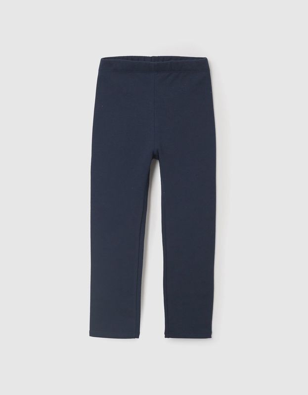 Ruffled Leggings for Girls - Dark Blue