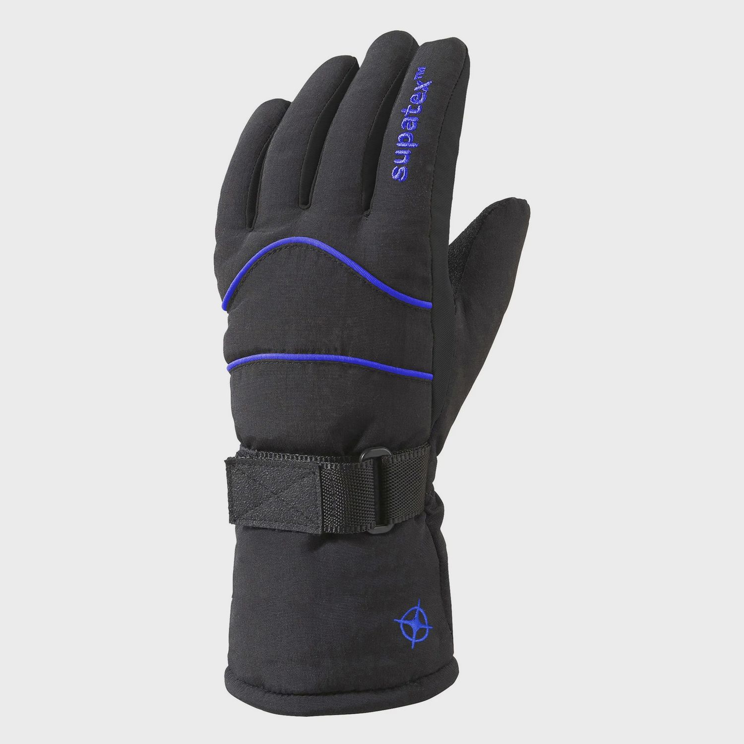 Men&#39;s Adult Rocket Ski Glove - Black/Blue