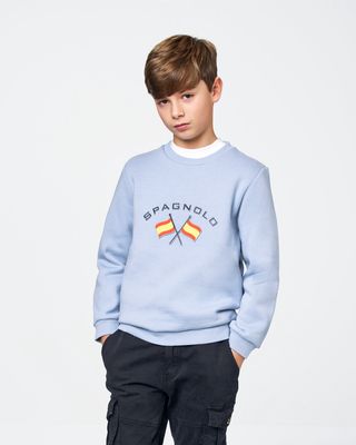 Boy's Light Blue Banderas Logo Sweatshirt