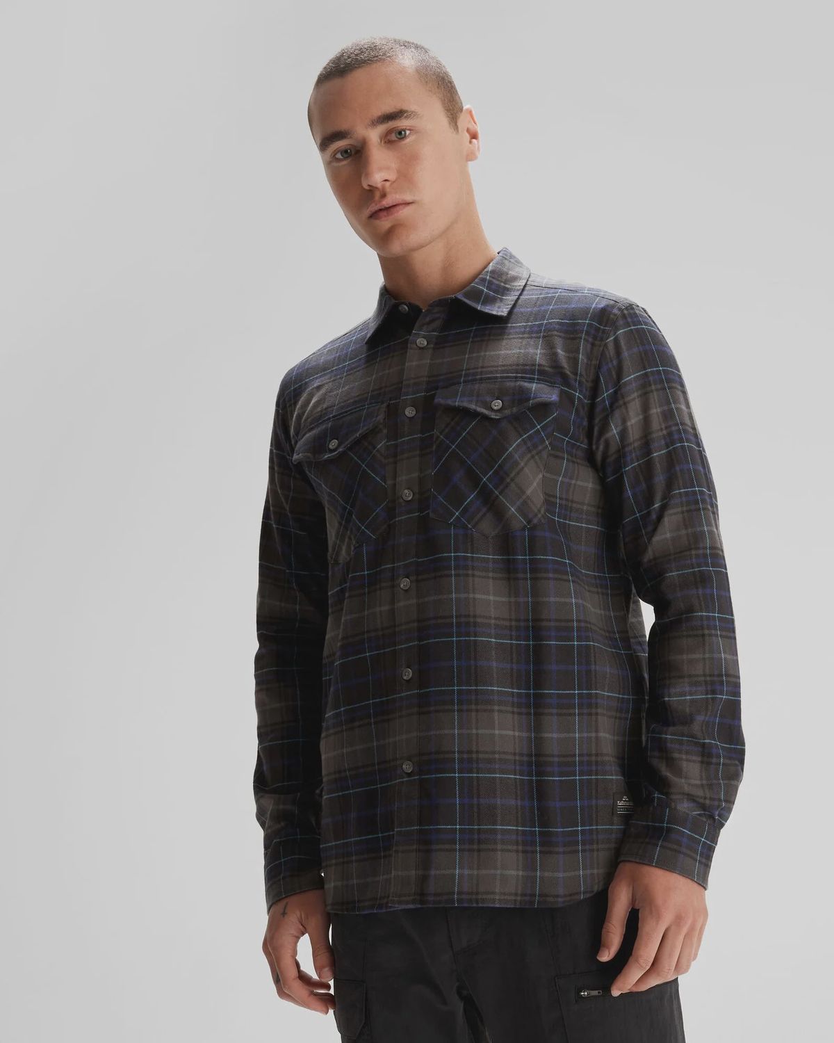 Carrillon HF Mens Long Sleeve Shirt - Charcoal