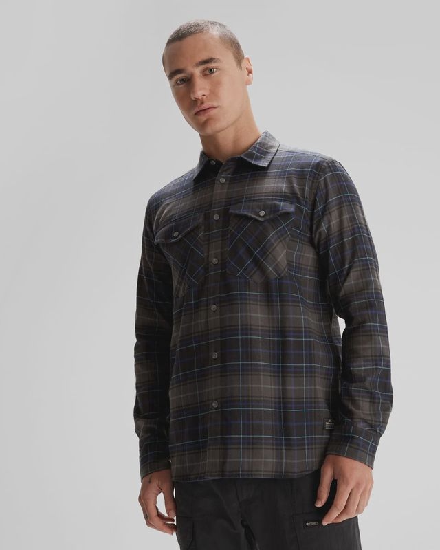 Carrillon HF Mens Long Sleeve Shirt - Charcoal