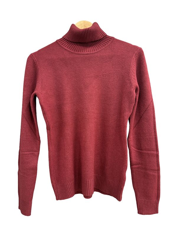 Bordeaux Roll Neck Jumper 16242