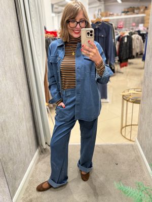 Signature Trousers 219221 Dark Blue Denim