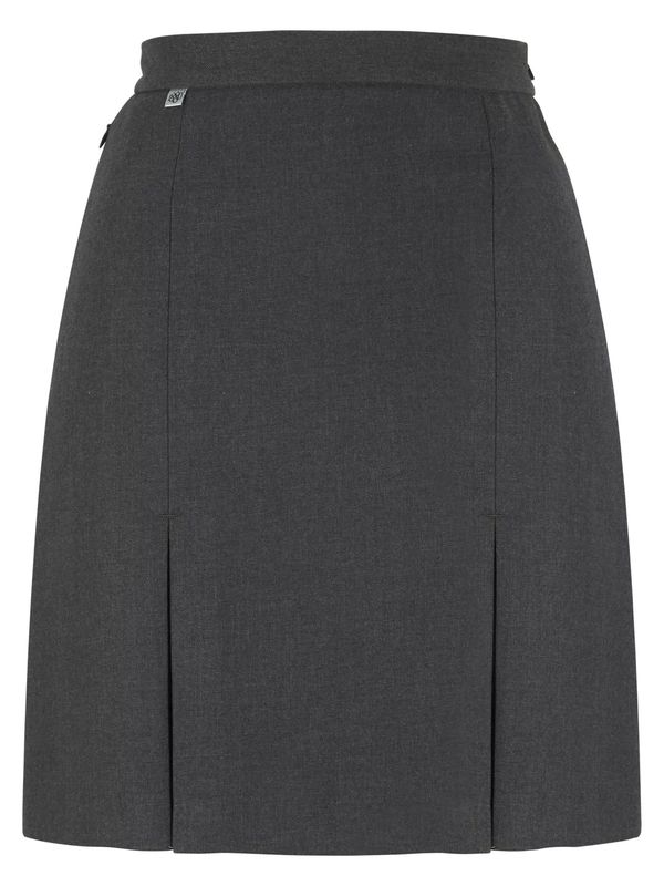 Inverted Pleats Skirt - Grey
