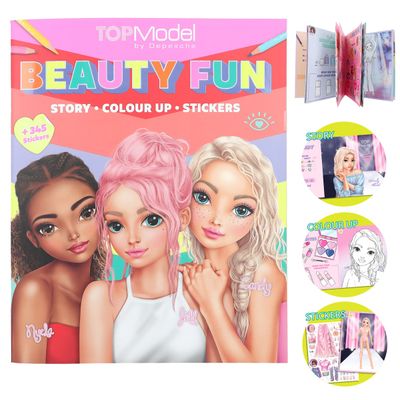TOPModel Colouring Book BEAUTY FUN