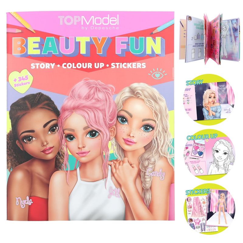 TOPModel Colouring Book BEAUTY FUN
