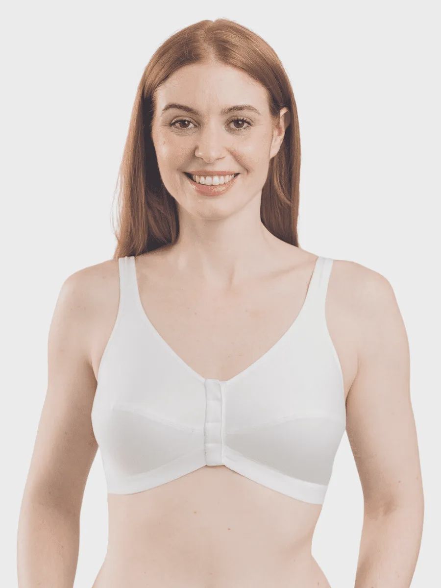 Comfi-Bra Front Fastening Cotton Bra