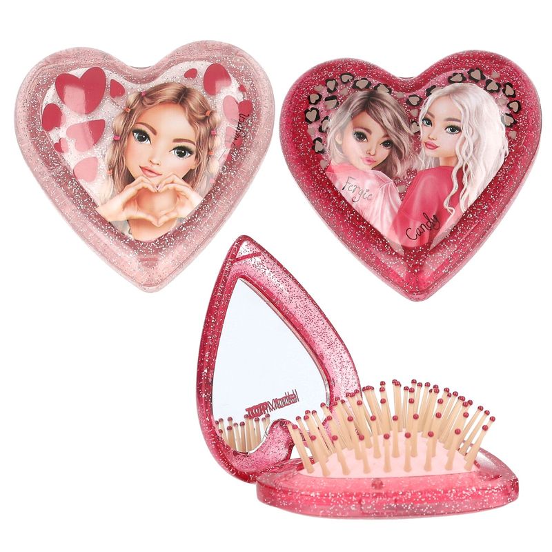 TOPModel Folding Hairbrush Heart LEOHEART