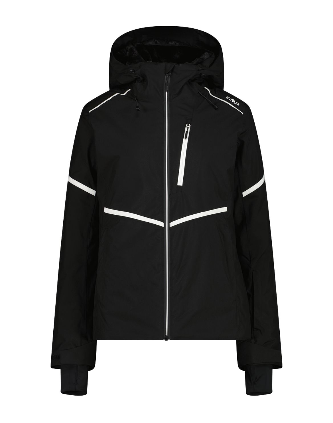 Women's Twill Ski Jacket 35W0156 - Black