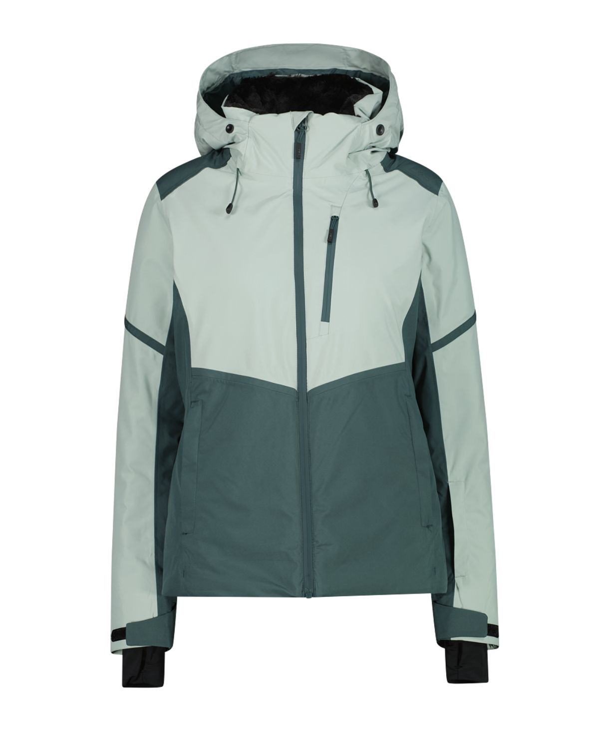 Women's Twill Ski Jacket 35W0156 - Jade Trek Green