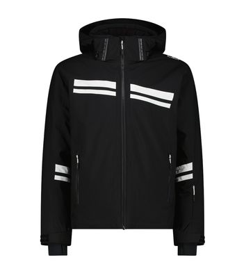 Men's Hooded Twill Ski Jacket 35W0017 - Black
