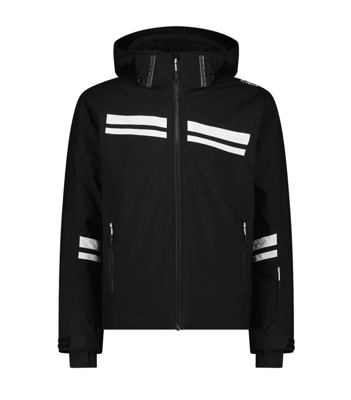 Men&#39;s Hooded Twill Ski Jacket 35W0017 - Black