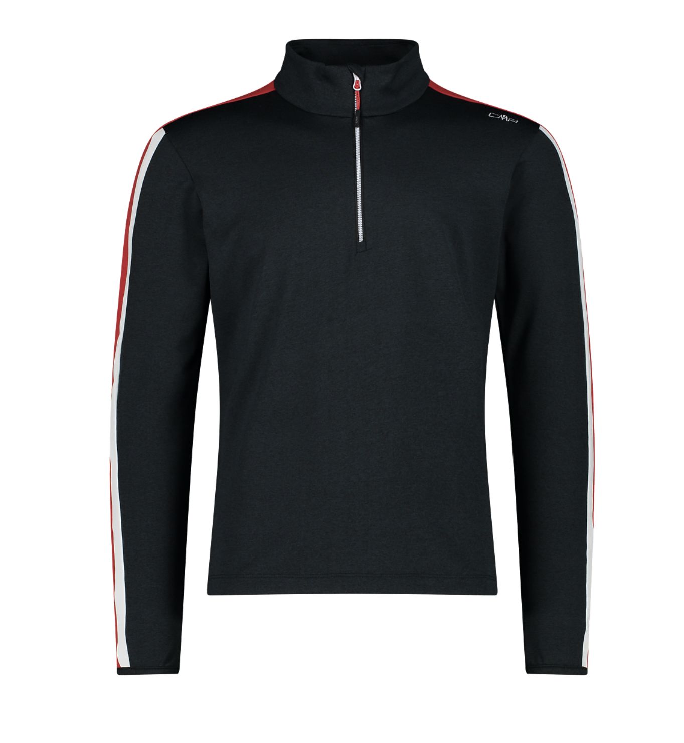 70's Mélange Softech 1/2 Zip 39L2577 - Black/Ferrari