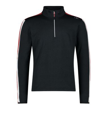 70's Mélange Softech 1/2 Zip 39L2577 - Black/Ferrari