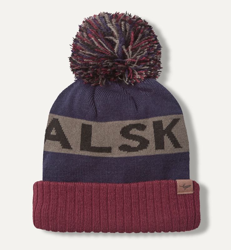 Foulden Navy Water Repellent Cold Weather Bobble Hat