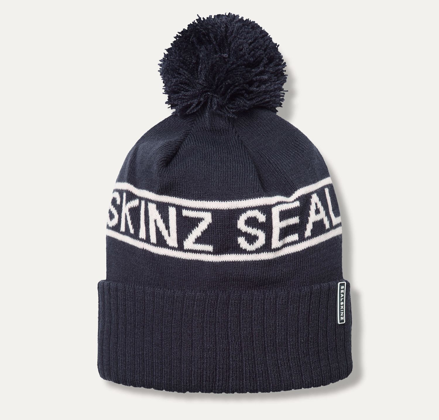 Heacham Navy Waterproof Cold Weather Icon Bobble Hat