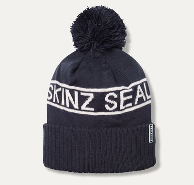 Heacham Navy Waterproof Cold Weather Icon Bobble Hat