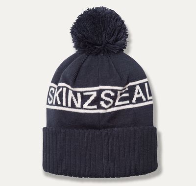 Heacham Navy Waterproof Cold Weather Icon Bobble Hat
