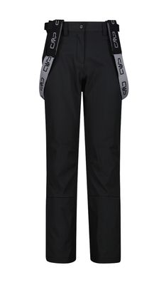 Women's Softshell Ski Salopettes 34W4326 - Black