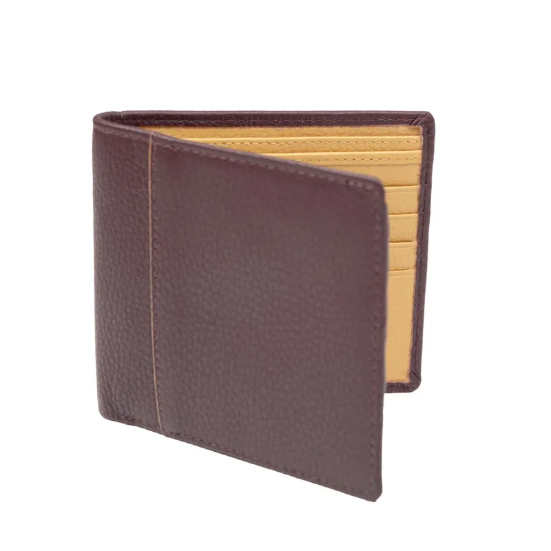 Cherwell Slim Bifold Wallet - Bordeaux/Light Tan