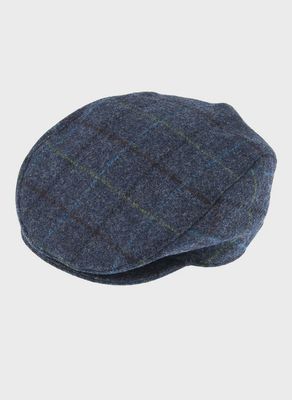Fonthill Mens Check Tweed Flat Cap