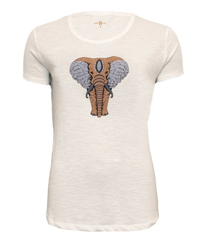 Elephant Tee - Blue Mix