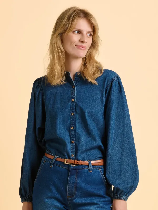 Auri Blouse Blue Denim