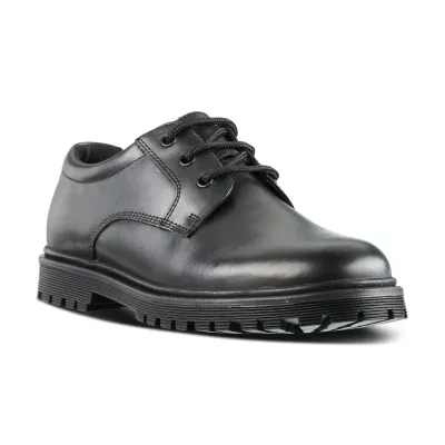Bailey Black Leather Lace Up Shoe - Senior