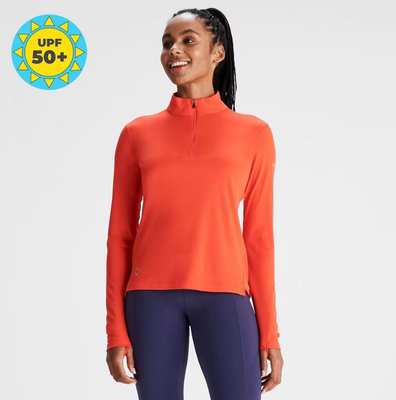 Women’s Seeker Quarter Zip Top - Hut Orange