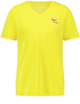 Lemon Soul Smile Logo V Neck T-Shirt - Canary Lemon Soul Smile Logo V Neck T-Shirt - Canary