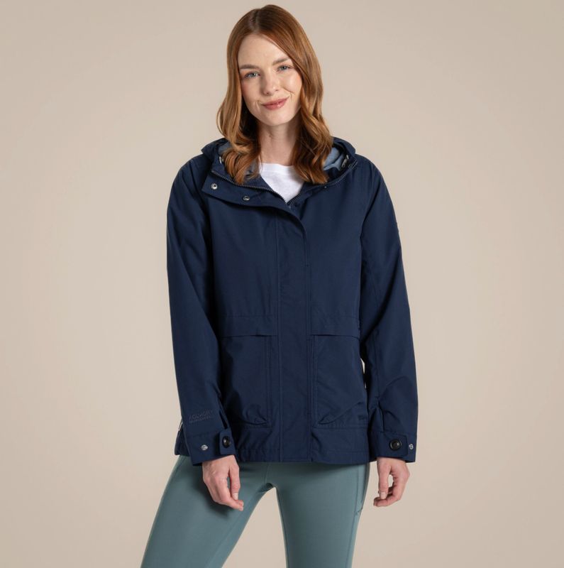 Women's National Trust Tambrook Waterproof Jacket | Blue Navy CWW1220