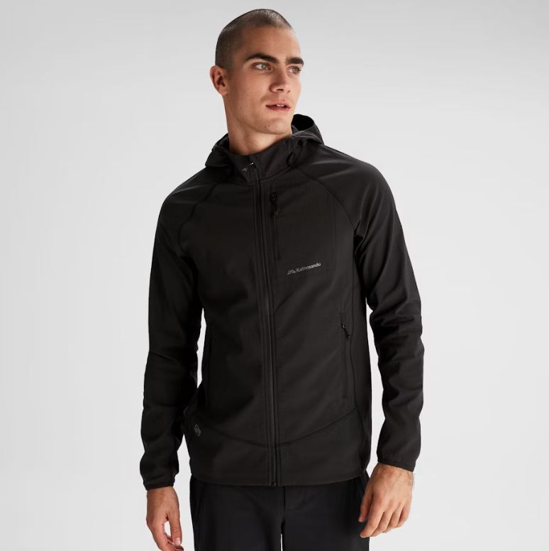 Men's Aysen Hooded Fleece Jacket - Black Stingray