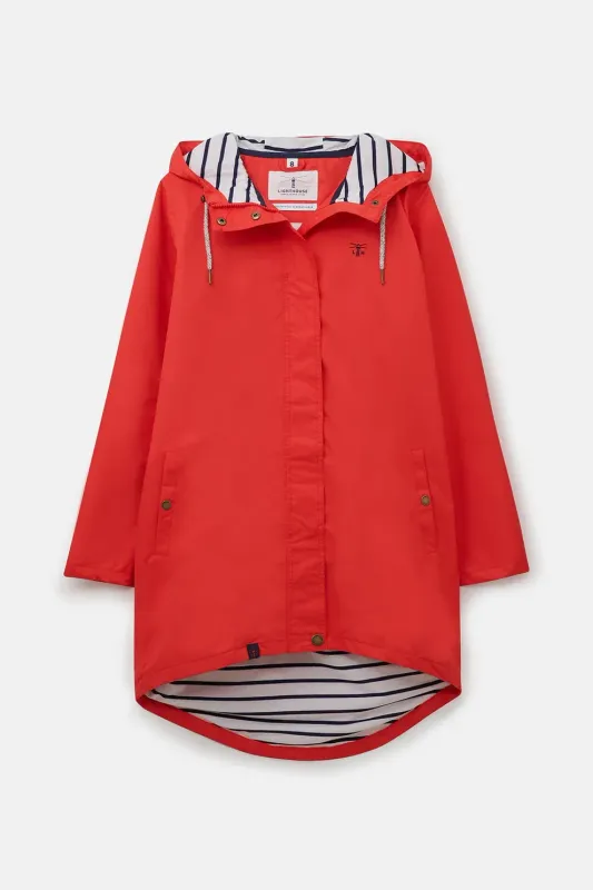 Long Beachcomber Jacket - Poppy