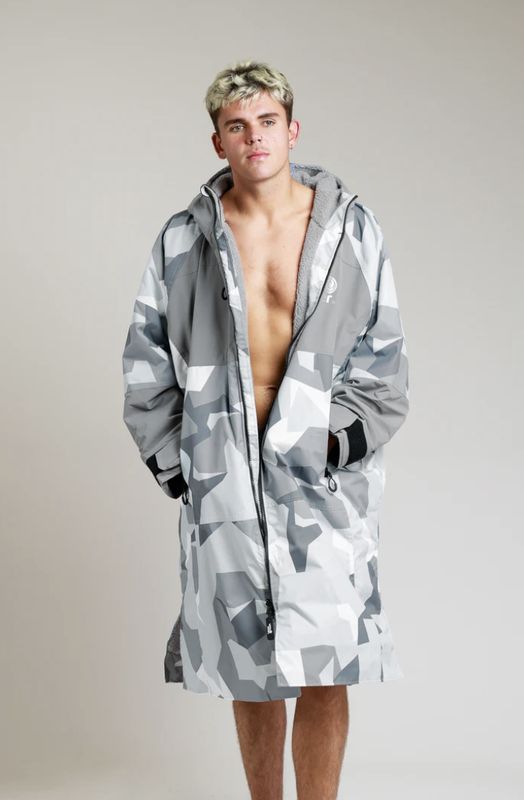 Camo with Grey Lining Adult Hard Shell Robe
