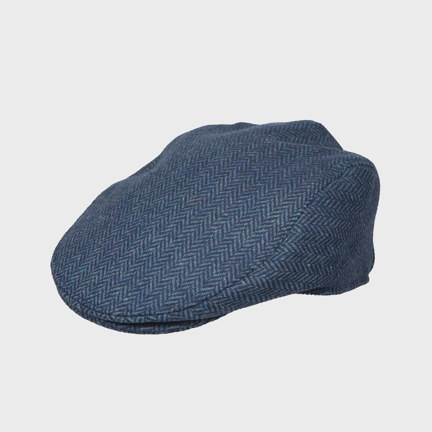 Herringbone Tweed Flat Cap