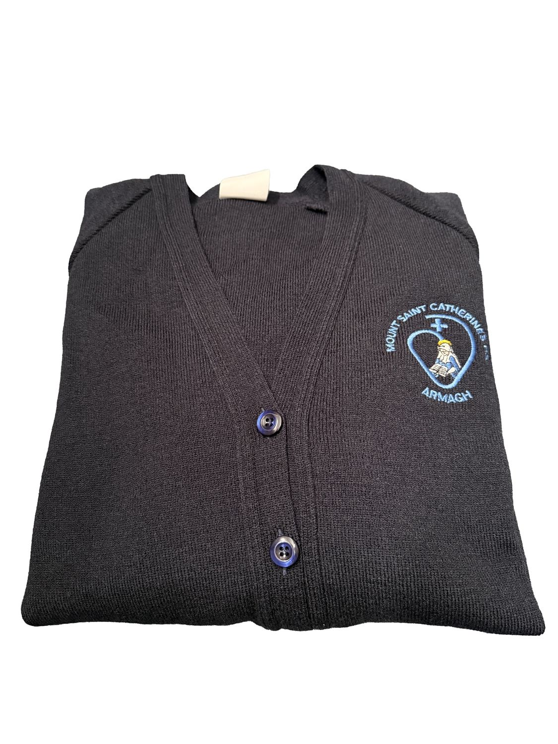Mount St. Catherine's Cardigan, Colour: Navy, Size: 24